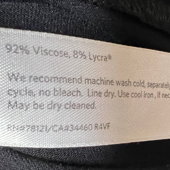 Eileen Fisher Simple Black Long Sleeve Dress Size Large - Picture 6 of 7